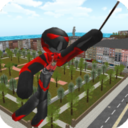 飞行火柴人绳索英雄